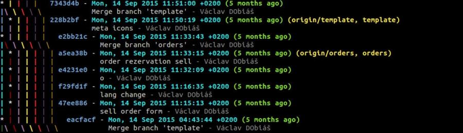 Můj GIT log