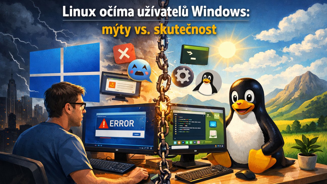 Linux očima uživatelů Windows: mýty vs. skutečnost